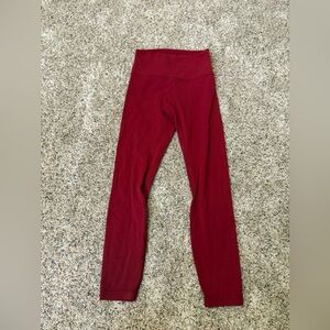 Lululemon align red Leggings